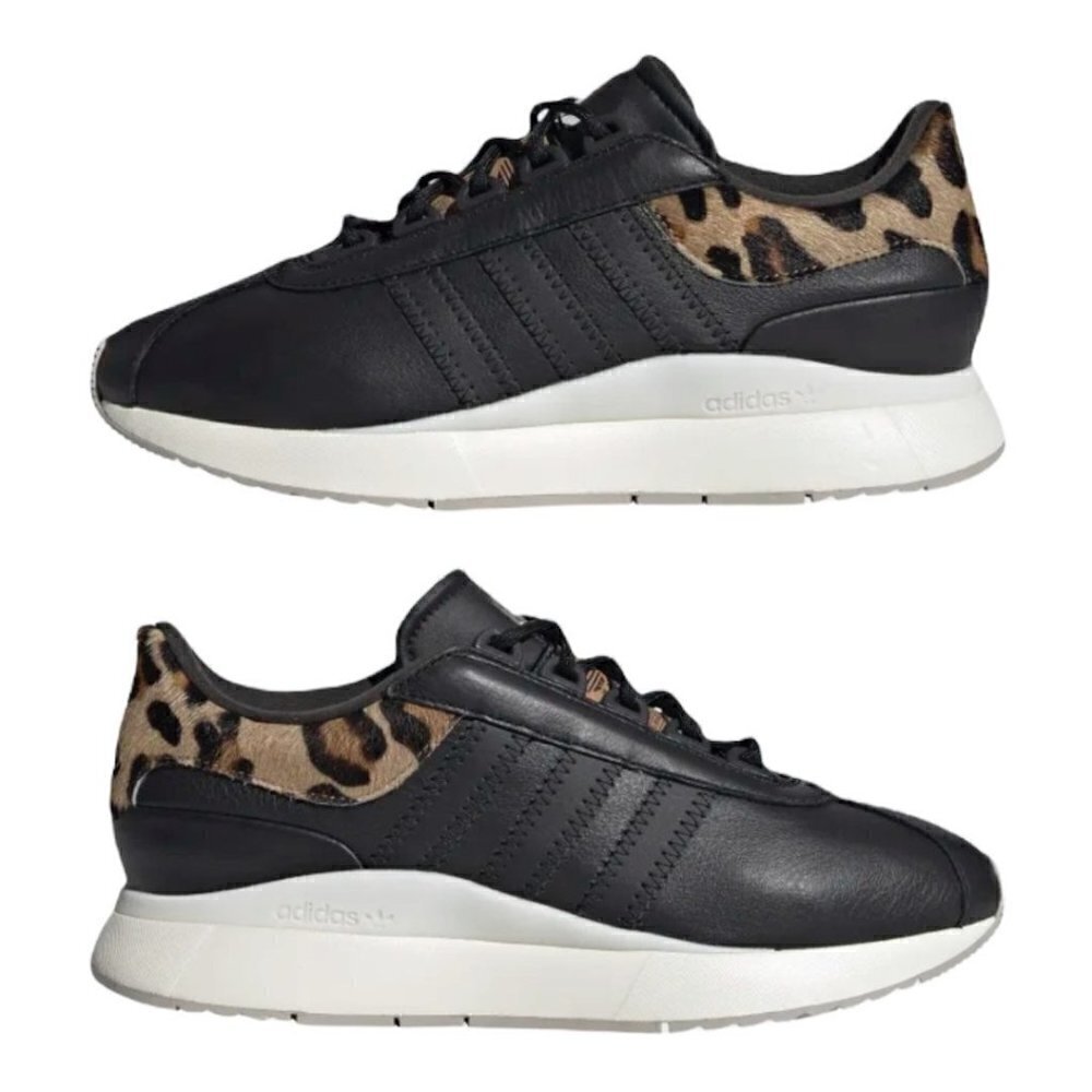 Adidas SL Andridge Leather Animal Print Sneakers Size 8 Women